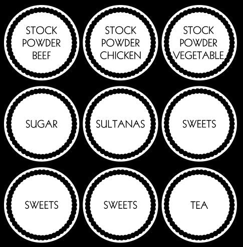 Bundle Pack Label Ultimate Pantry Bundle (108 labels) - Style 8 White – The Label Place